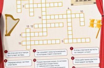 Театральный кроссворд на разговорах о важном
